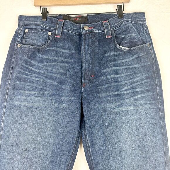 Hakeem Olajuwon DR34M Relaxed Straight Jeans 36x33 New USA Made Medium Vintage - Picture 3 of 6